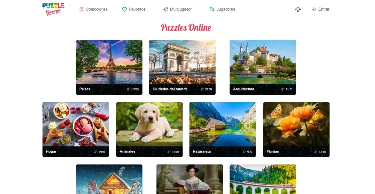 Mejores rompecabezas en línea: Puzzle Garage
