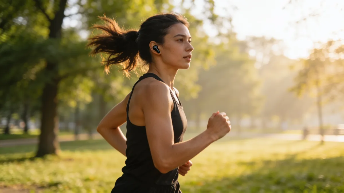 auriculares true wireless con cancelación de ruido para hacer deporte