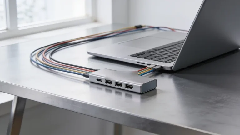 Inicio Los mejores hubs USB-C y estaciones de acoplamiento de 2026 conectados a un portátil