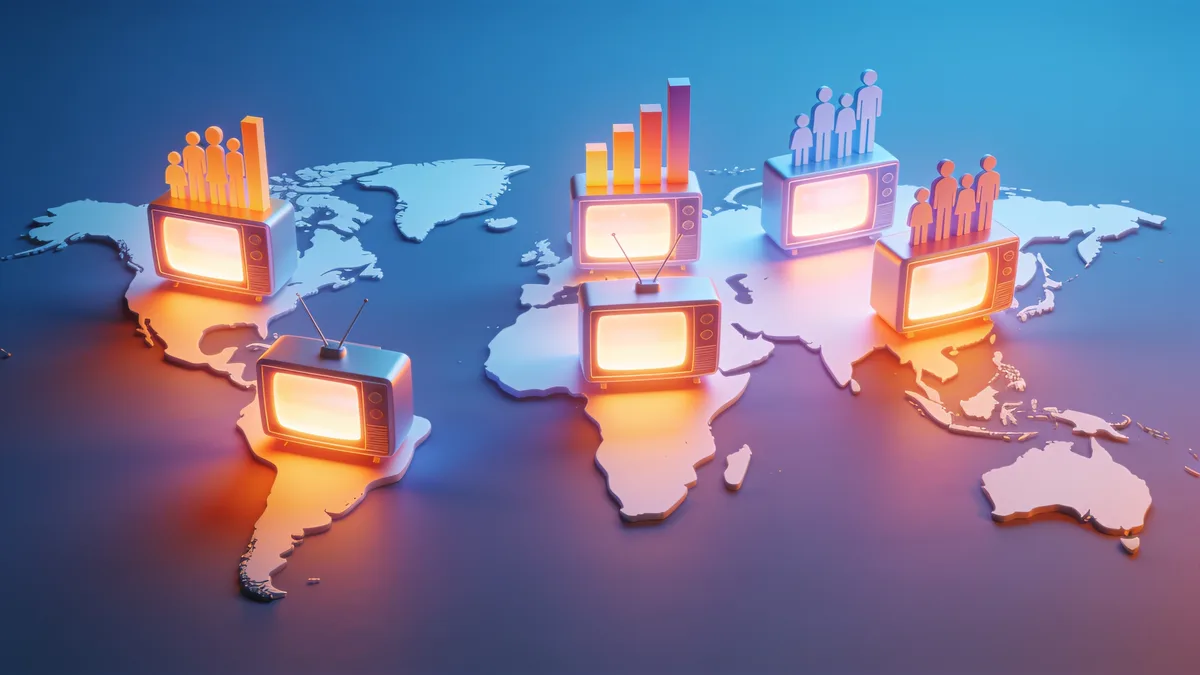 Ranking de audiencia de televisión y streaming por continentes en 2026