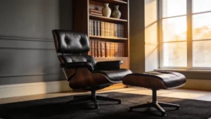 Sillon ejecutivo de piel en un despacho elegante, silla de oficina ejecutiva 2026
