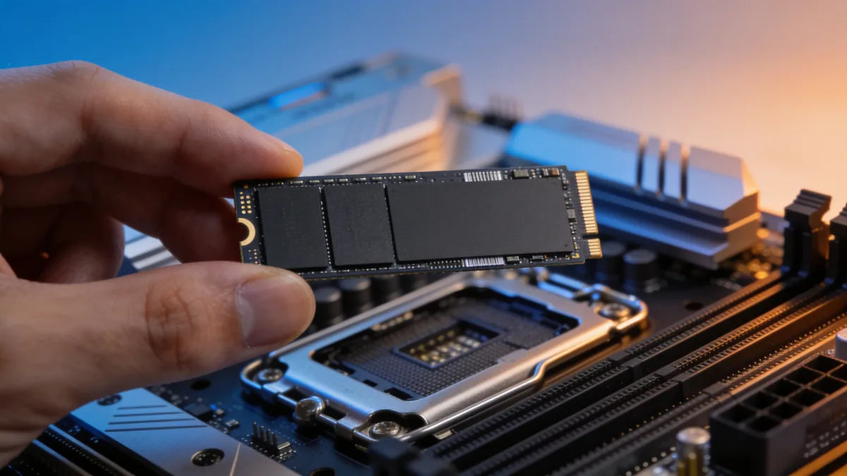 Instalación de un SSD M.2 NVMe en la ranura de la placa base