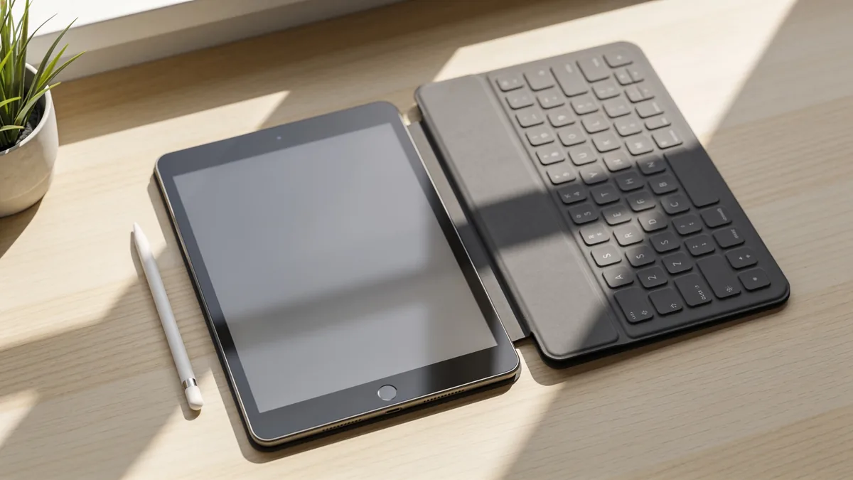Tablet con lápiz óptico y teclado, los accesorios que más importan al elegir una tablet