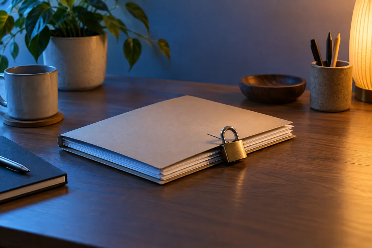 Meta presenta Muse: el agente personal que promete trabajar por ti, pero de momento solo llega a EE. UU. Privacidad en Meta presenta Muse con documentos y candado ilustrativos