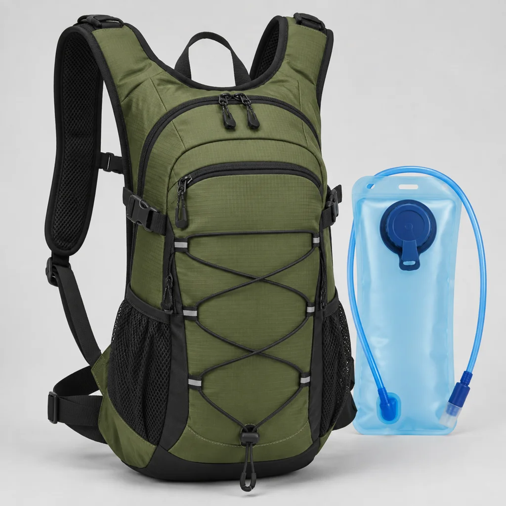 RAINSMORE mochila de hidratación 18 L verde militar recreación IA
