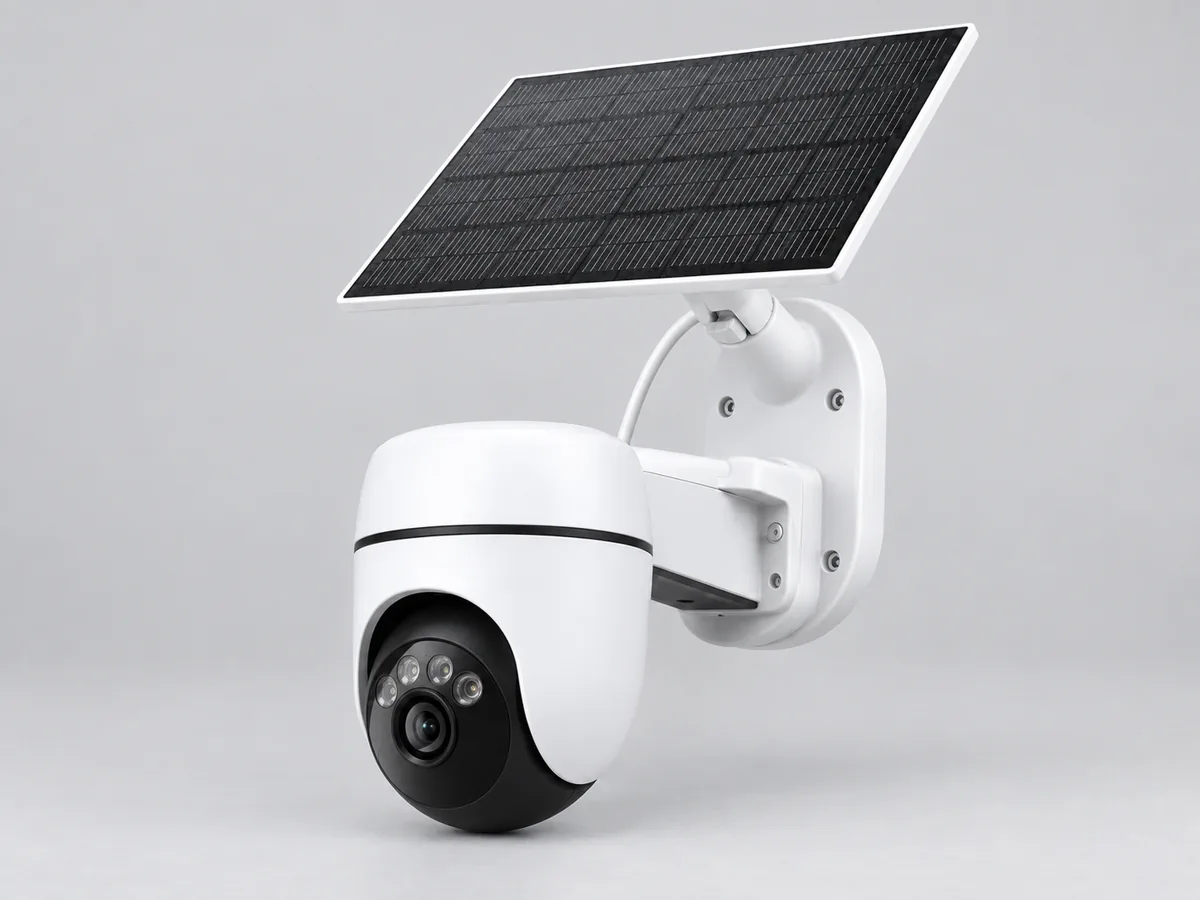Tapo C610 KIT cámara de seguridad con panel solar, recreación IA