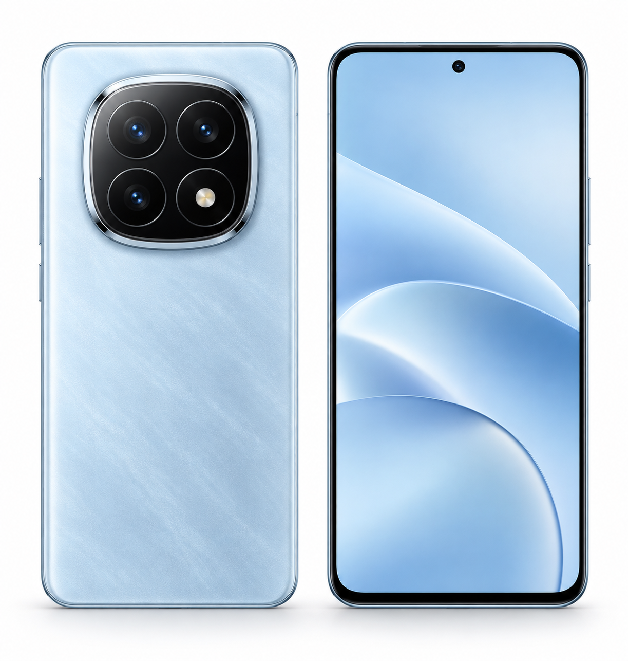 Xiaomi Redmi Note 15 Pro+ 5G 8+256 GB Azul glaciar smartphone recreación IA